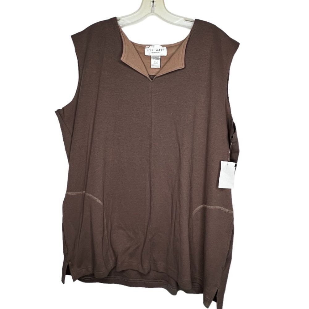 Vintage Sport‎ Savvy Duo Stretch Top nwt